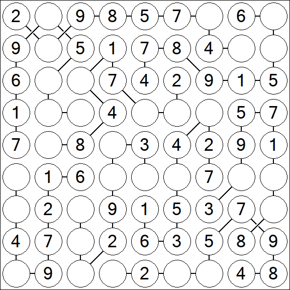 Chain Sudoku - Einfach