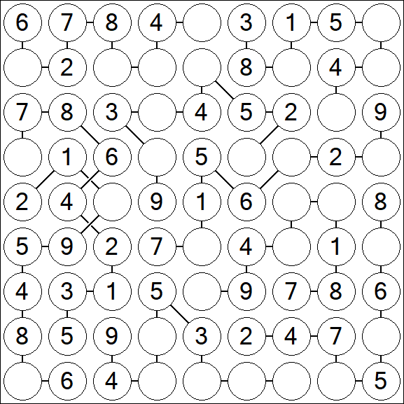 Chain Sudoku - Simple
