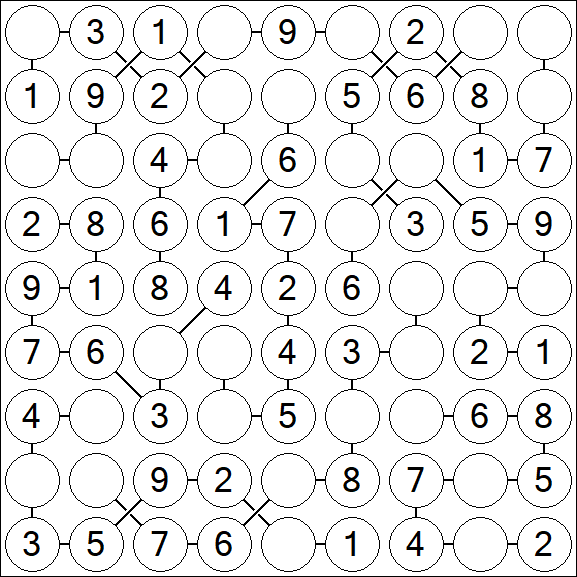 Chain Sudoku - Einfach