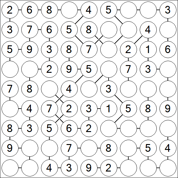 Chain Sudoku - Simple