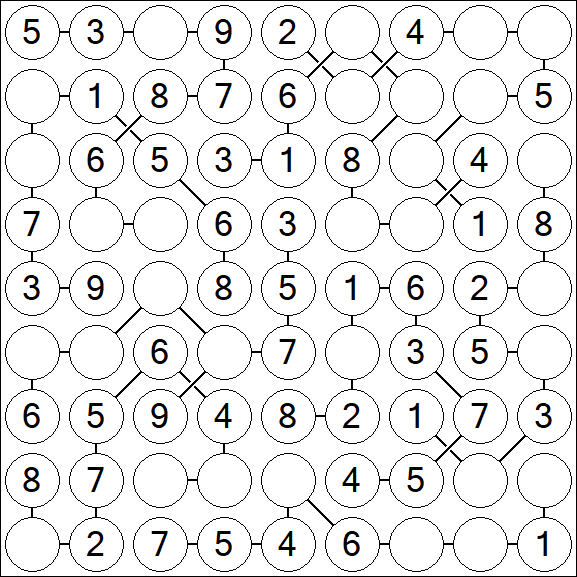 Chain Sudoku - Einfach