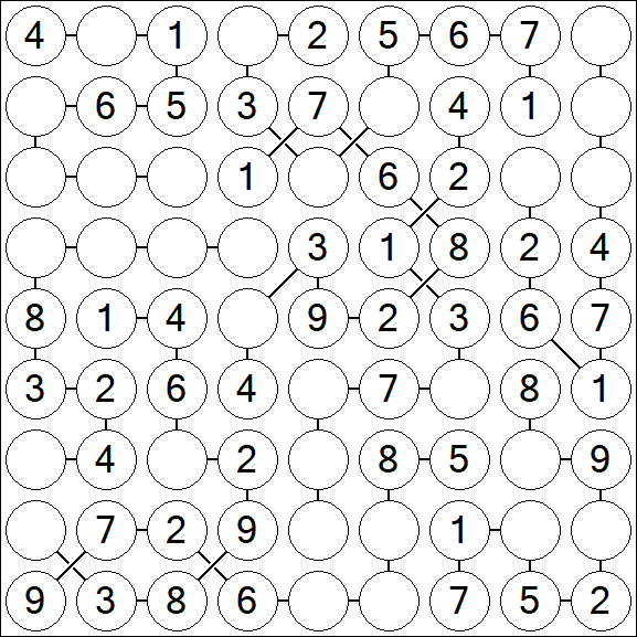 Chain Sudoku - Einfach