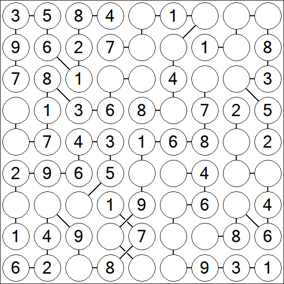 Chain Sudoku - Einfach