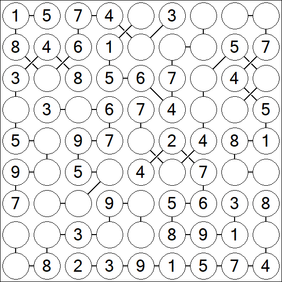 Chain Sudoku - Einfach