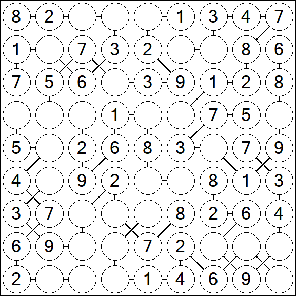 Chain Sudoku - Simple