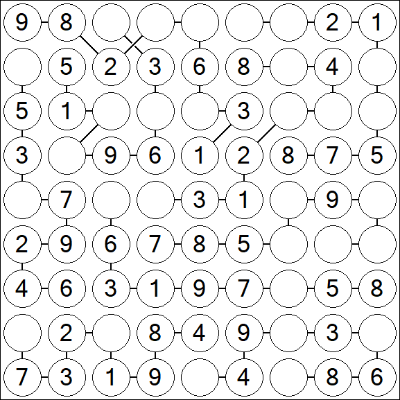 Chain Sudoku - Einfach