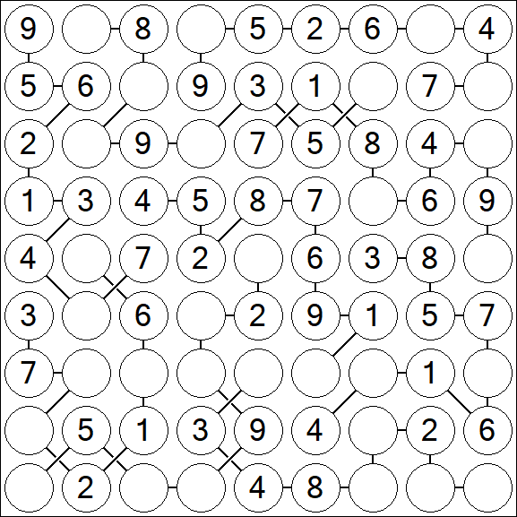 Chain Sudoku - Easy