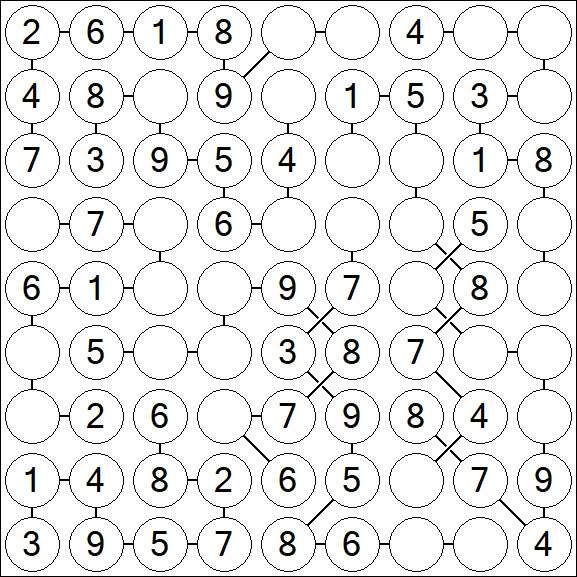 Chain Sudoku - Einfach