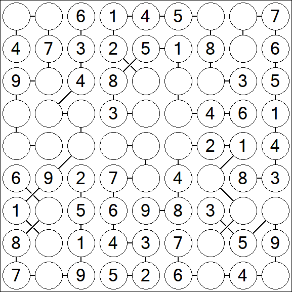 Chain Sudoku - Easy