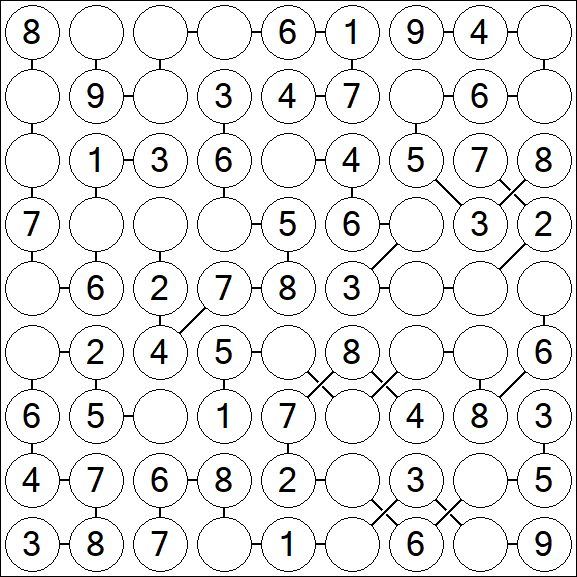Chain Sudoku - Simple