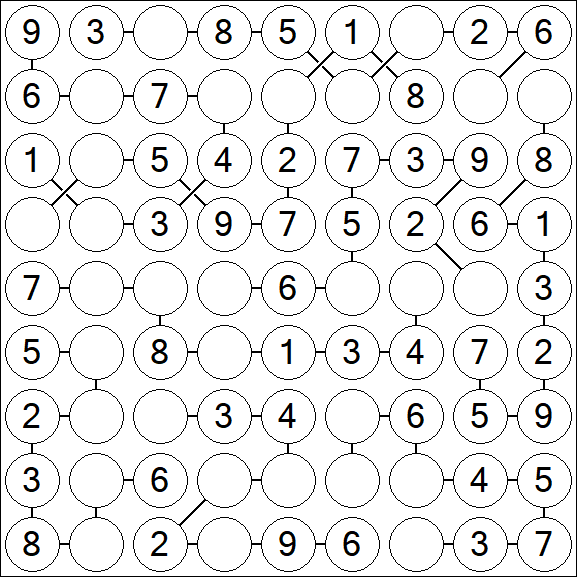 Chain Sudoku - Easy
