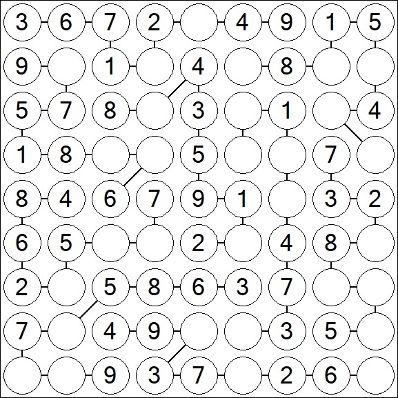 Chain Sudoku - Einfach