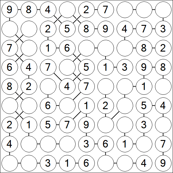 Chain Sudoku - Einfach