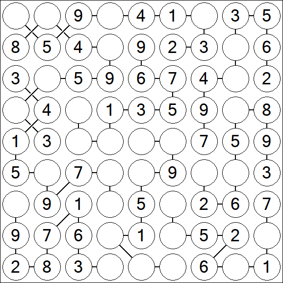 Chain Sudoku - Einfach