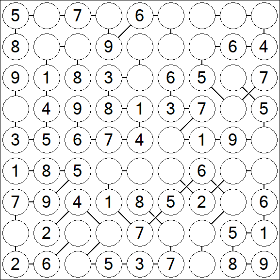 Chain Sudoku - Fácil