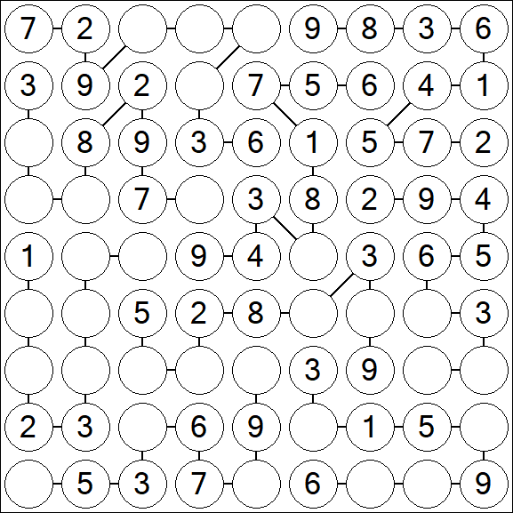 Chain Sudoku - Einfach