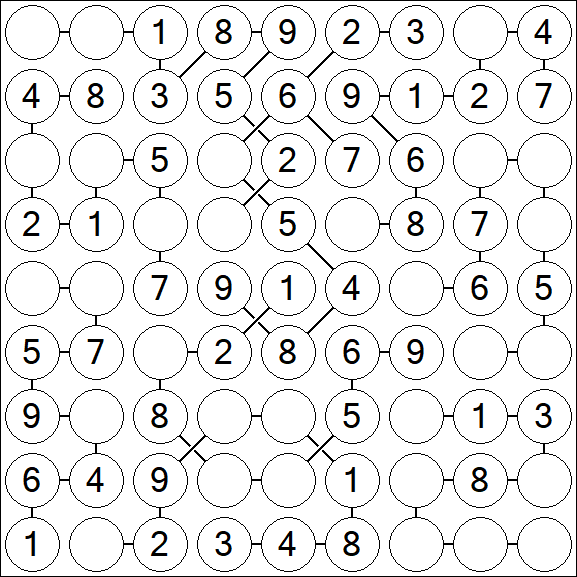 Chain Sudoku - Einfach