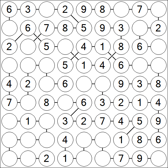 Chain Sudoku - Einfach