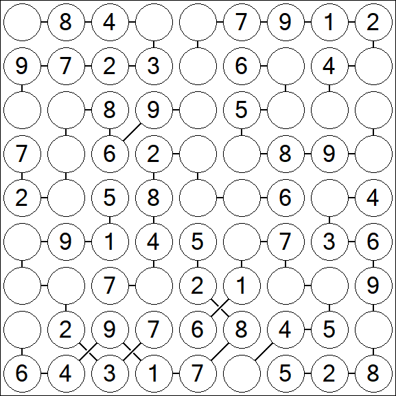 Chain Sudoku - Einfach