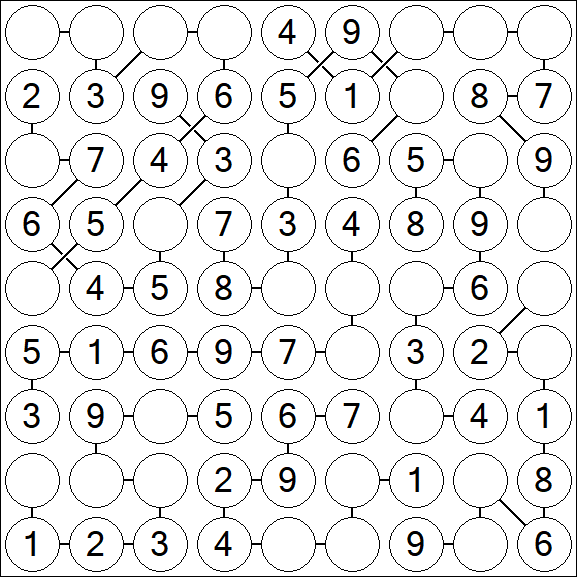 Chain Sudoku - Einfach