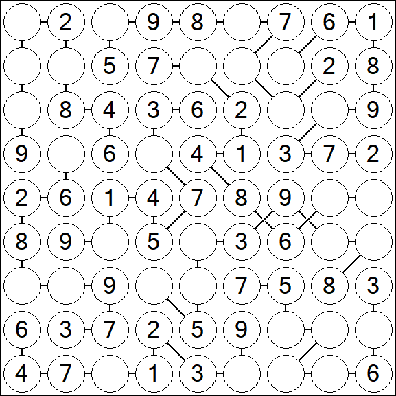 Chain Sudoku - Simple