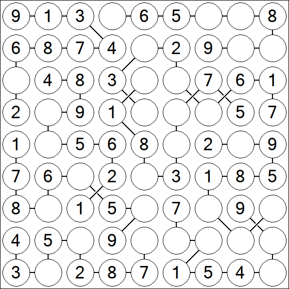 Chain Sudoku - Einfach