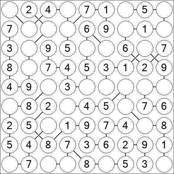 Chain Sudoku - Einfach