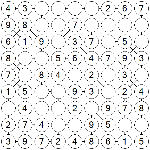 Chain Sudoku - Simple
