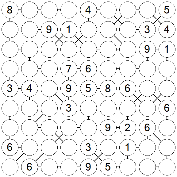 Chain Sudoku - Difficile