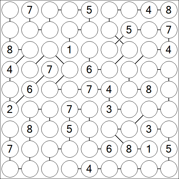 Chain Sudoku - Hard