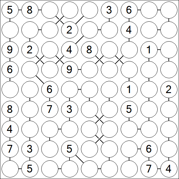 Chain Sudoku - Hard