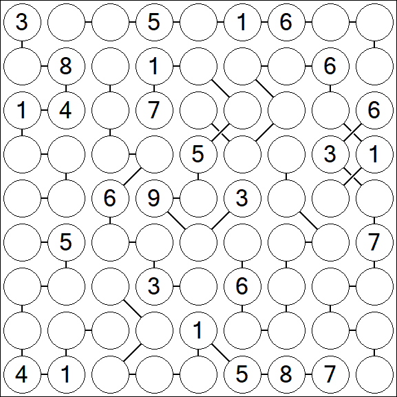 Chain Sudoku - Difficile