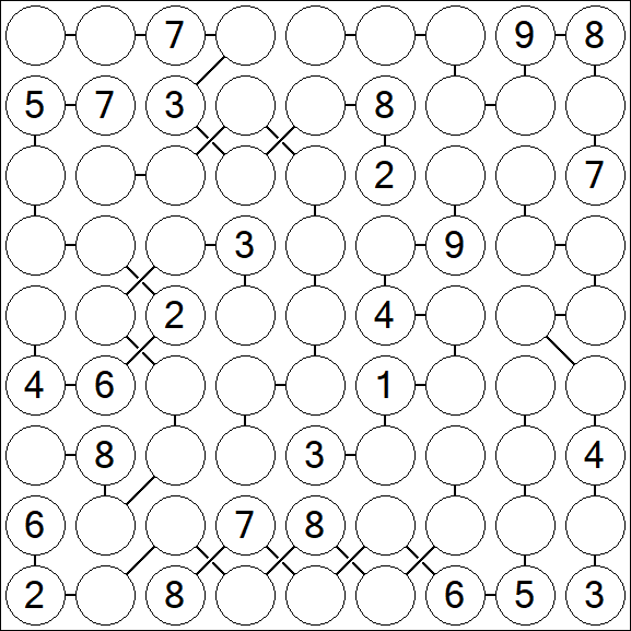 Chain Sudoku - Difficile