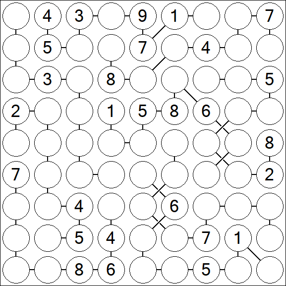 Chain Sudoku - Difficile