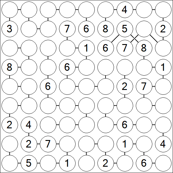 Chain Sudoku - Hard
