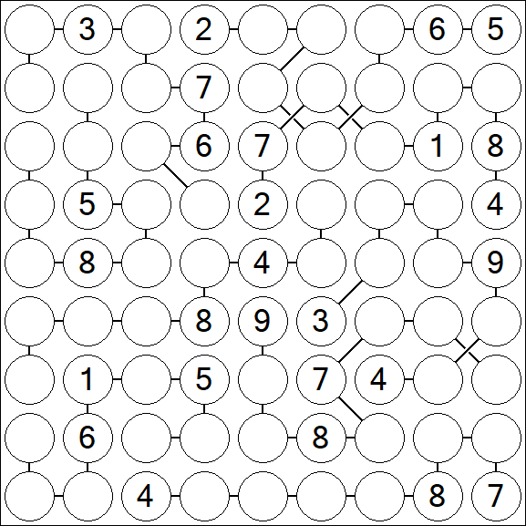 Chain Sudoku - Difficile