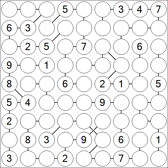 Chain Sudoku - Difficile