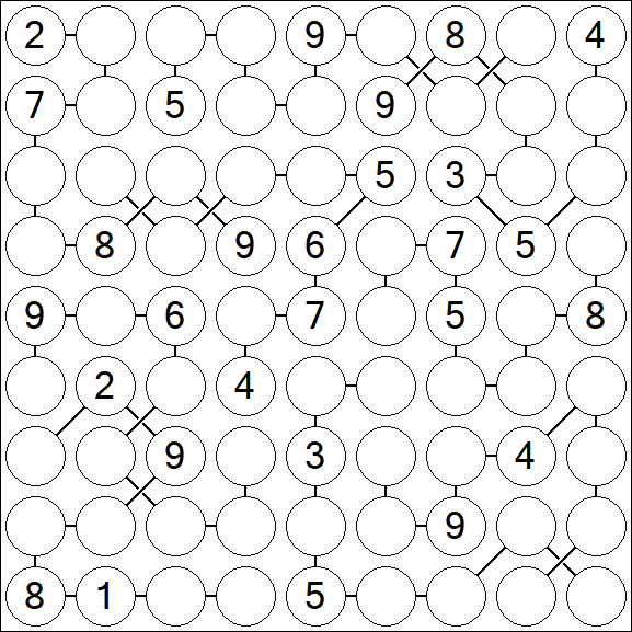 Chain Sudoku - Hard