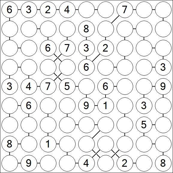 Chain Sudoku - Difficile