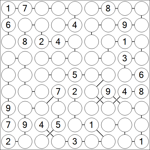 Chain Sudoku - Difficile