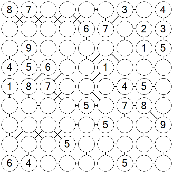 Chain Sudoku - Difficile