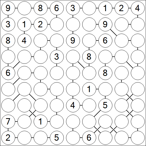 Chain Sudoku - Hard