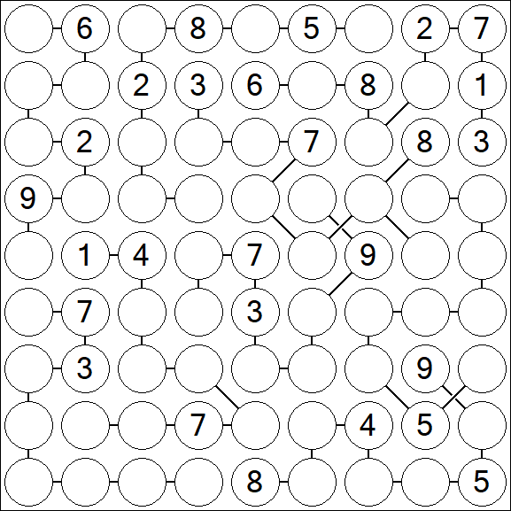 Chain Sudoku - Hard