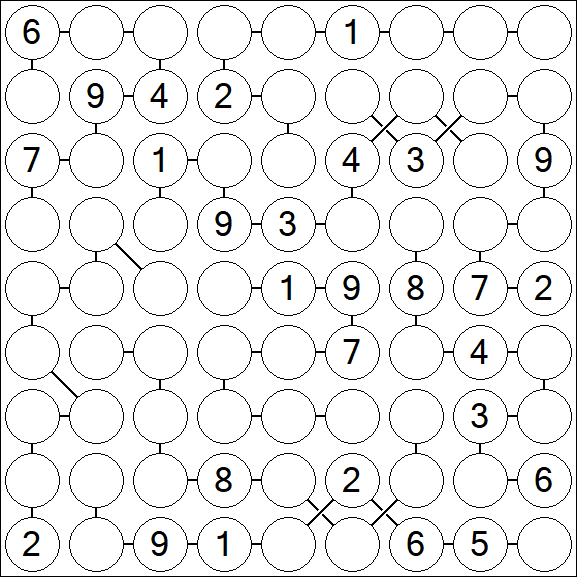 Chain Sudoku - Difficile