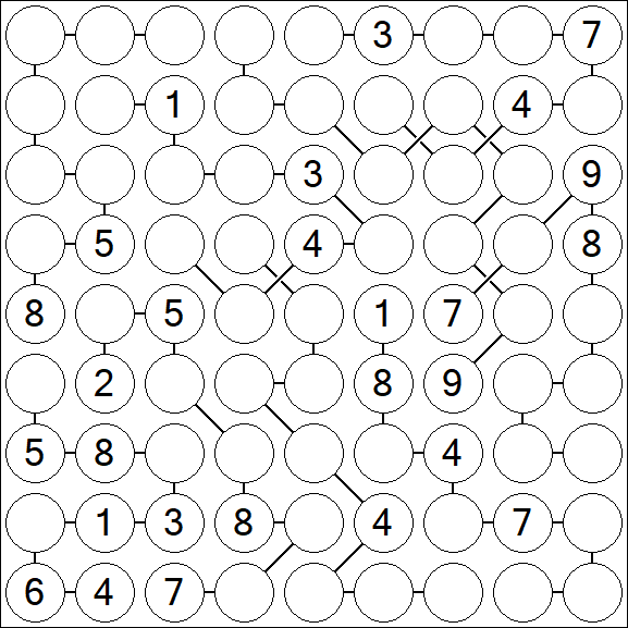 Chain Sudoku - Difficile