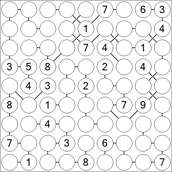 Chain Sudoku - Hard