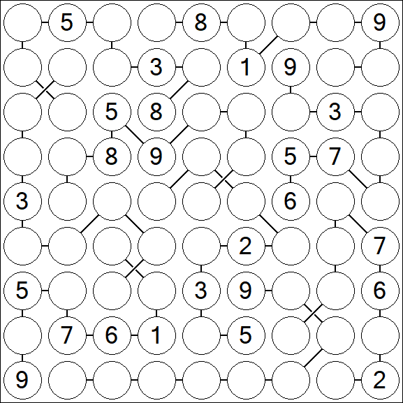 Chain Sudoku - Hard