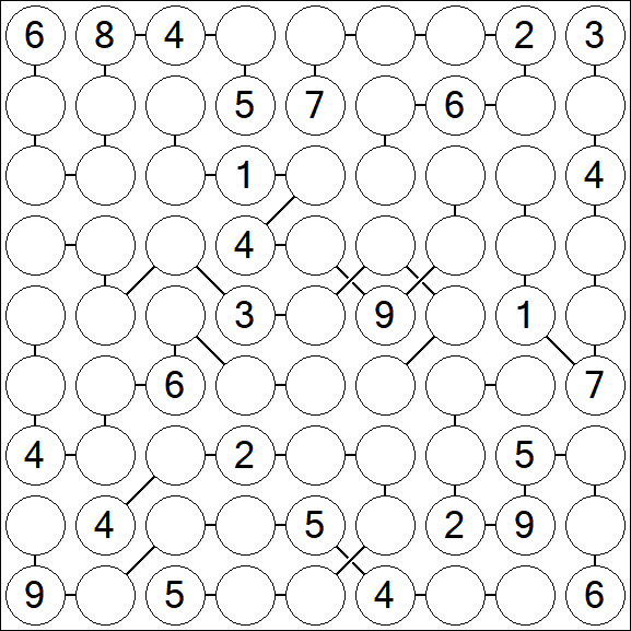 Chain Sudoku - Hard