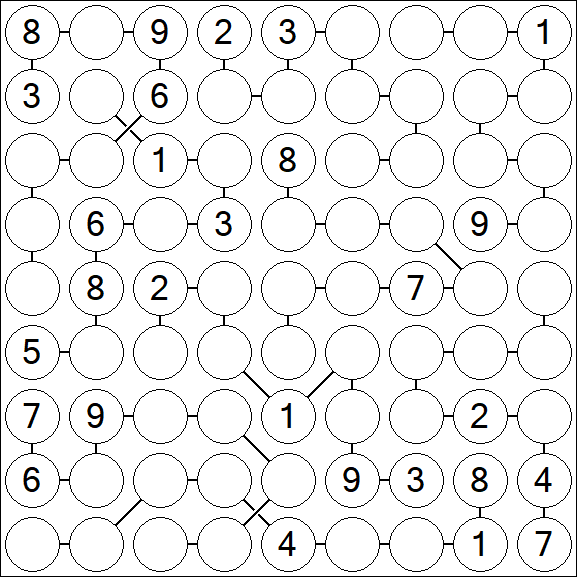 Chain Sudoku - Hard