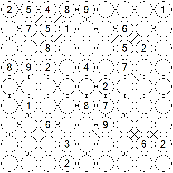 Chain Sudoku - Difficile